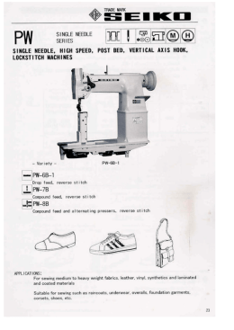 Page 1 &reg; @E l Kn PW u&acirc;e&icirc;@g@ SERIES SINGLE HEEI&Uuml;LE*l HIGH