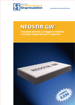 NEOSTIR GW ® - Sirap Insulation