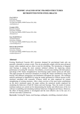 SEISMIC ANALYSIS OF RC FRAMED STRUCTURES
