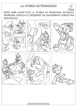 La storia di pinocchio: immagini
