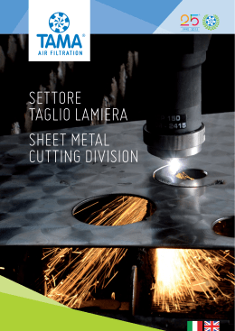 settore taglio lamiera sheet metal cutting division