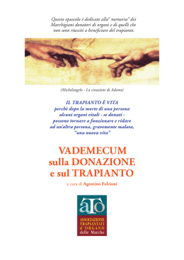Il trapianto e` Vita