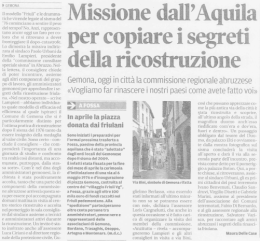 il modello "Friuli" e le dramma tichevicende legate al sisma del 76