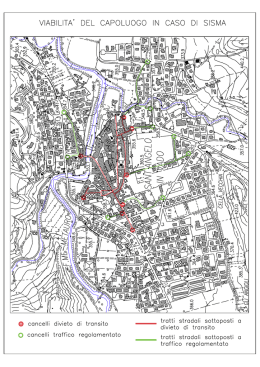 sisma del capoluogo |n caso di viab|l|ta