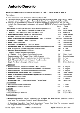Creazione guidata Curriculum