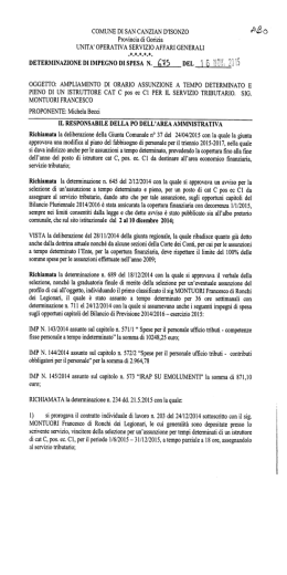 675/2015  - Comune di San Canzian d` Isonzo