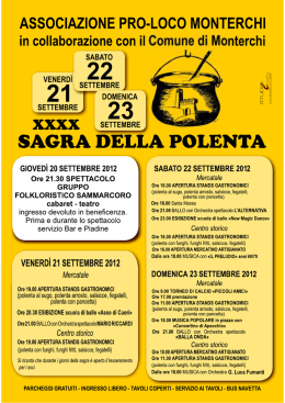 Leggi il programma completo della Sagra della