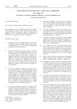 sistema di tariffazione comune per i servizi di navigazione