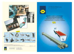 Trough Screw Brochure MS - Hydroscrew Screw Conveyors