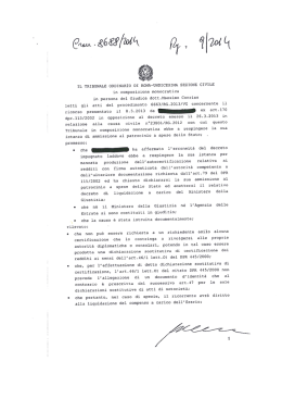 Ordinanza del Tribunale di Roma del 17 novembre 2014