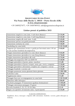 Listino_2015 - Argentario Scuba Point