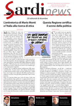 L`antiretorica di Mario Monti e l`Italia alla ricerca di etica