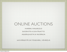 03 - auctions - Università Ca` Foscari