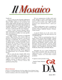 Il Mosaico - Dante Alighieri Society