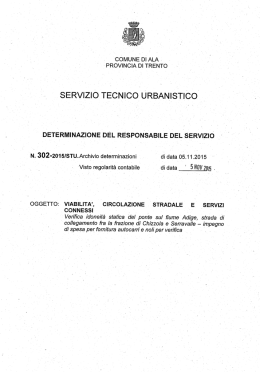 SERVIZIO TECNICO URBANISTICO