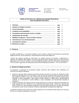 Bando Concorso sussidi A.A. 2013-2014