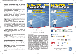 la notte dei ricercatori