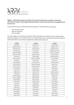 Verbale - ARPA Lombardia