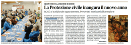 La Protezione civile inaugura il nuovo anno