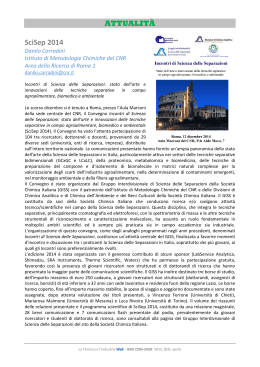 ATTUALITÀ SciSep 2014 - Società Chimica Italiana