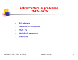 Infrastruttura di produzione INFN-GRID