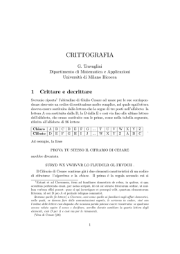 CRITTOGRAFIA