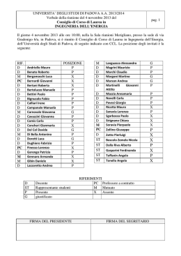 Verbale - Ingegneria Energetica e Ingegneria Elettrica