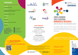 cross-border italy-slovenia biomedical research: are we ready for