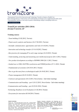 Trans2Care activities (2011