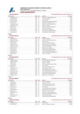 LISTA PARTECIPANTI