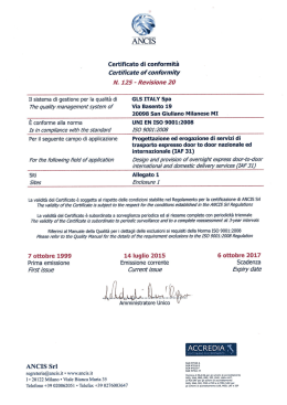UNI EN ISO 9001:2008