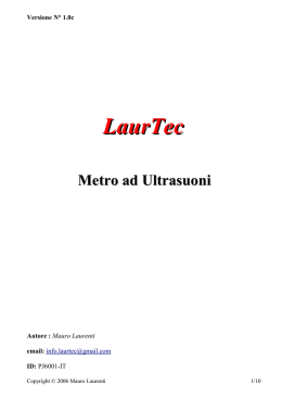 LaurTec Metro ad Ultrasuoni