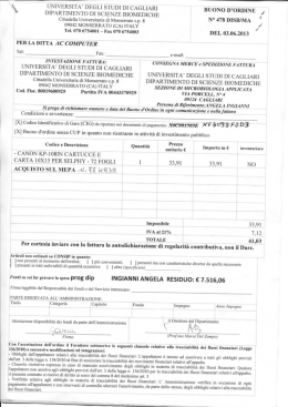 DIPARTIMENTO DI SCIENZE BIOM EDICHE . J