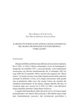 IL PROGETTO DI RIQUALIFICAZIONE E DI RIALLESTIMENTO DEL