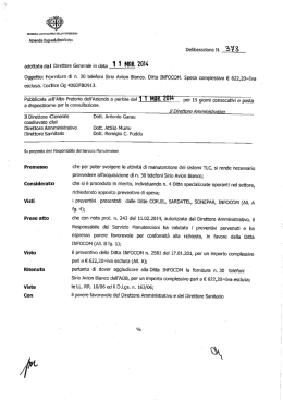 Deliberazione n.373 del 11/03/2014