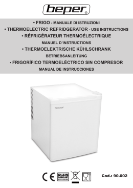thermoelectric refridgerator - use instructions &bull; r&eacute;frig&eacute;rateur