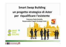 Smart Swap Building un progetto strategico di Aster per riqualificare