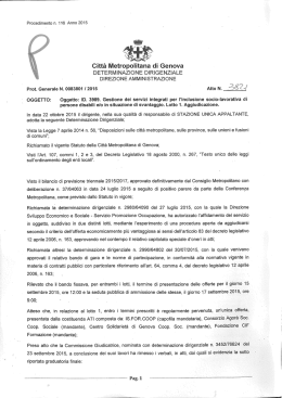 Altro - Aggiudicazione definitiva Lotto 1