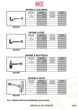 sifoni & accessori