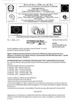 Elenco Operatori Economici FESR ASSE II