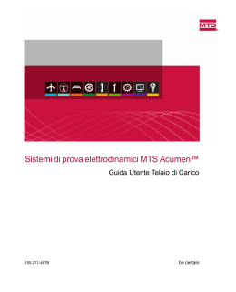 Sistemi di prova elettrodinamici MTS Acumen™
