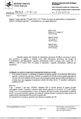 Nota R.T. prot. n. 108969 del 23/04/2009