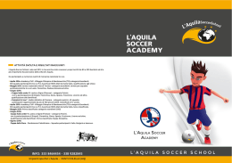 SCARICA la brochure della scuola calcio, per conoscerla e sostenerla.
