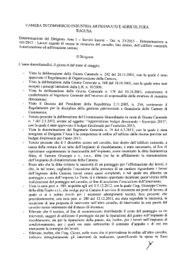 CAMERA DI COMMERCIO INDUSTRIA ARTIGIANATO E