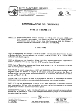 Scarica il documento - Parco Naturale Regionale del Beigua