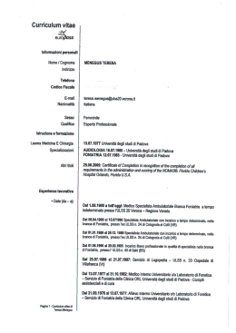 Curriculum vitae
