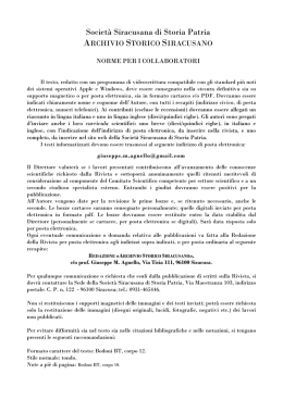 Societ&agrave; Siracusana di Storia Patria