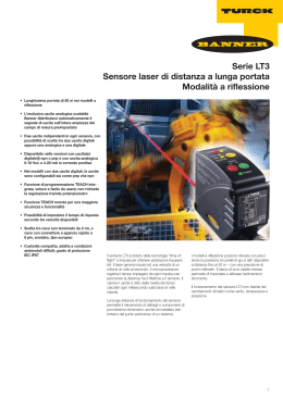 Serie LT3 Sensore laser di distanza a lunga portata Modalità a