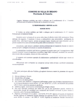 COMUNE DI VILLA DI BRIANO Provincia di Caserta.