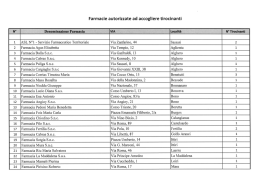 Farmacie autorizzate ad accogliere tirocinanti province Sassari e